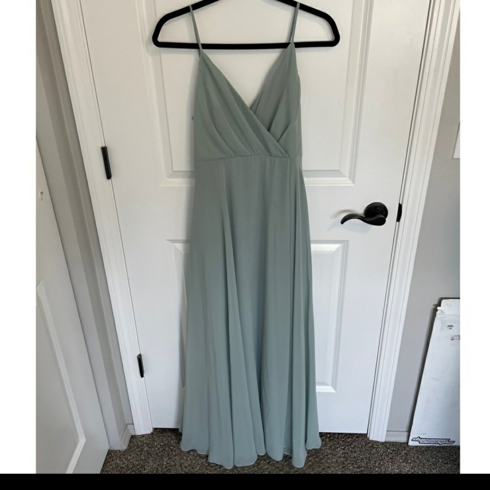 Birdy grey sage bridesmaid dress size small